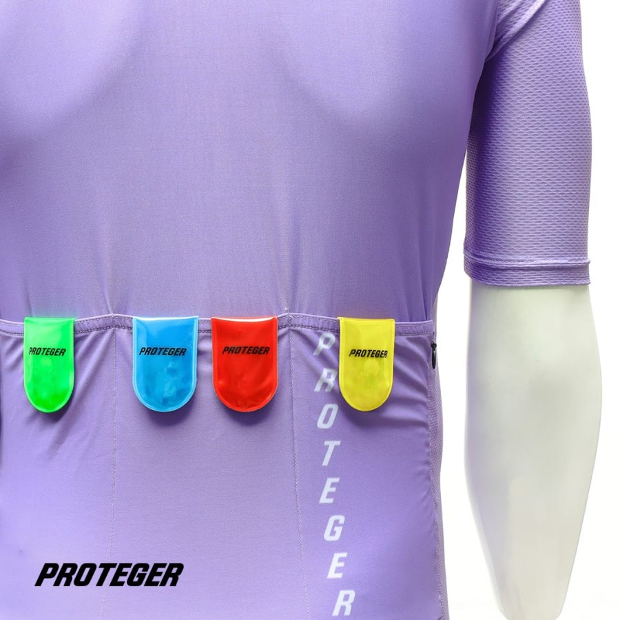 Lampu Magnetic Clip on light Proteger untuk jersey sepeda