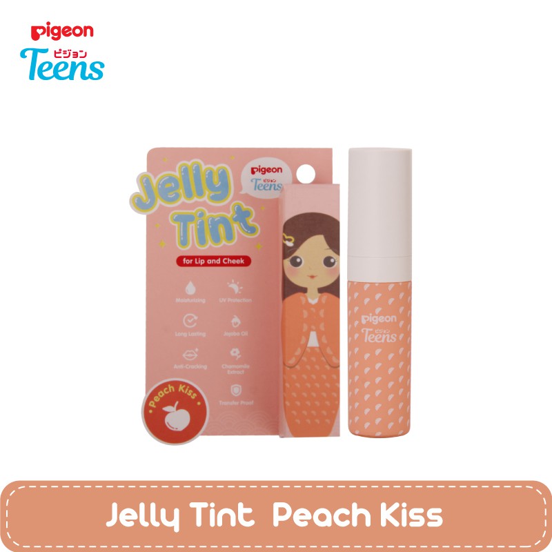 Pigeon Teens Jelly Tint Lip &amp; Cheek | Pelembab Bibir Perona Muka | Transferproof | Fruit Series