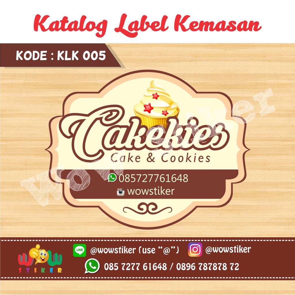 Contoh Label Kue Kering Lebaran Gambar Islami