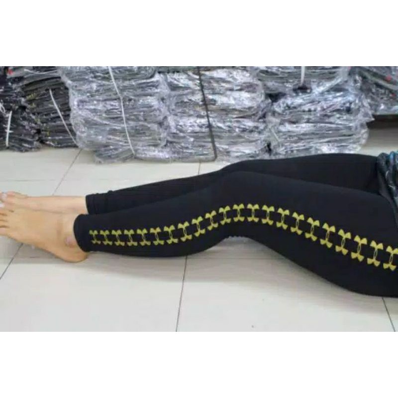 LEGGINGS SPORT WANITA BAHAN SPANDEX