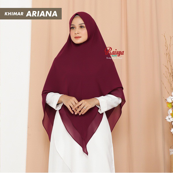 ( BEST SELLER ) Hijab Syar'i  Ariana / Khimar Ariana / Khimar Ceruty Babydoll / Jilbab Ceruty Babydo