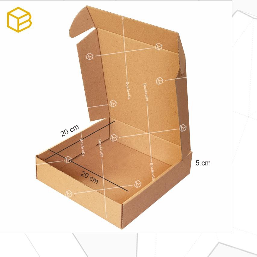 

CJV ✔ Dus Pizza Box Kotak Packing Karton Corrugated 20 x 20 x 5cm - PZ LBC ❤️