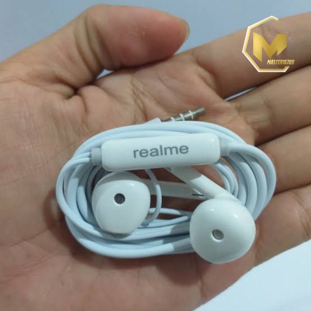 R15 Headset headsfree earphone Hf ORIGINAL REALME 2 3 5 6 7 pro C1 c2 c3 c11 c15 c12 c17 c20 C21y JACK 3.5MM MA2223