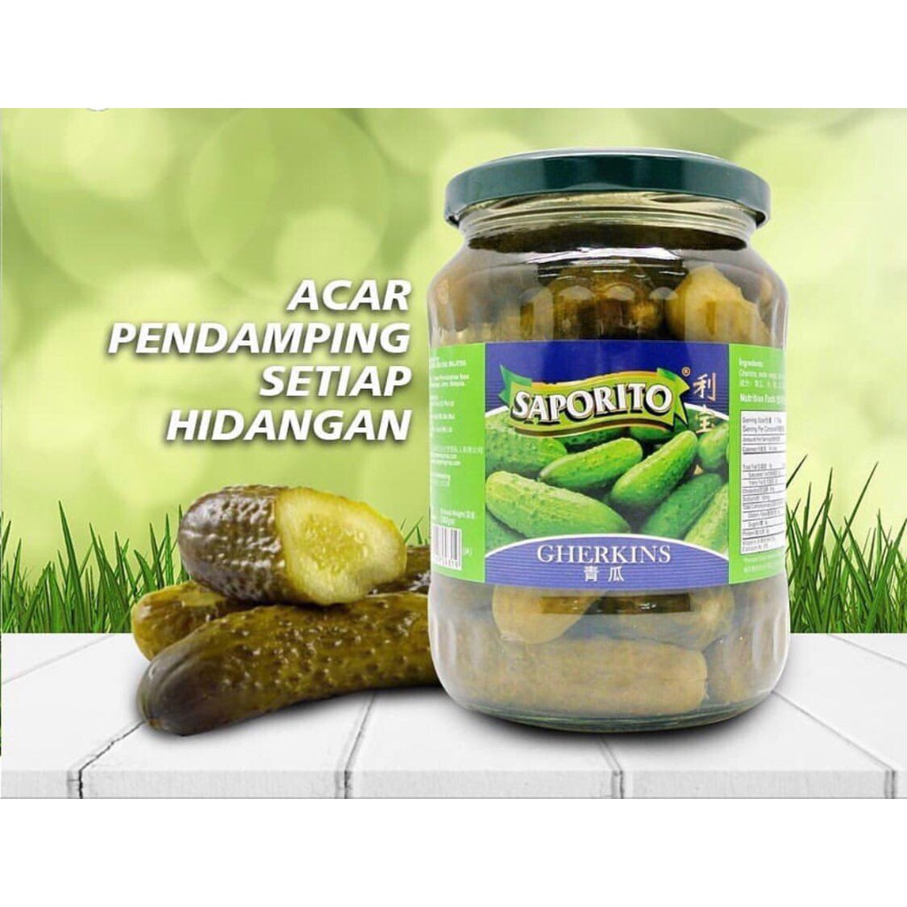 

Ketimun Saporito Gerkins 720ml