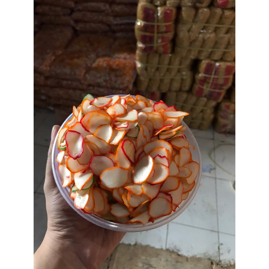 KERUPUK SEBLAK MENTAH / KRUPUK KERING / KERIPIK KERUPUK BAWANG 4.5 KG