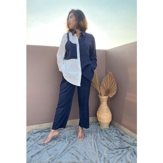 Setelan Kemeja Kekinian Oneset Shakila Import