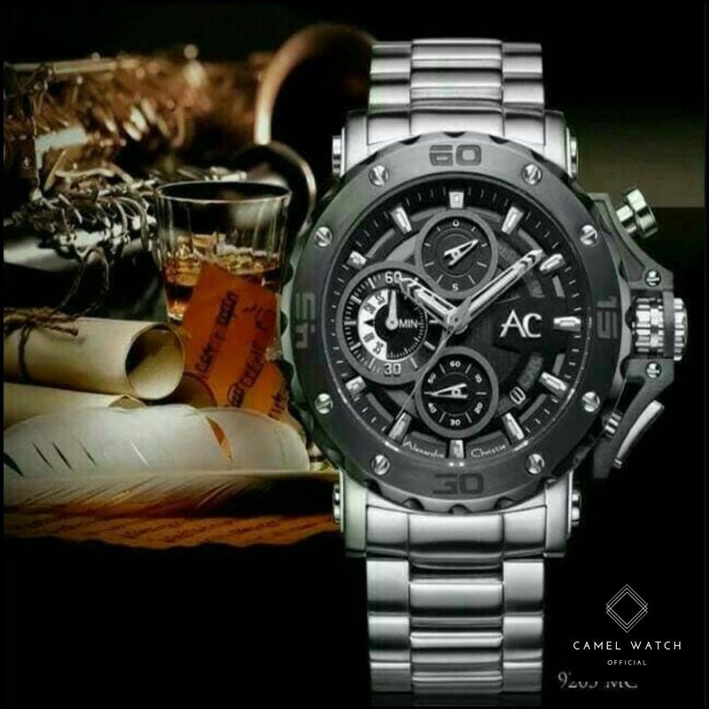 Grosir Alexandre Christie Ac 9205 / Ac 9205MC Silver Original & Bergaransi