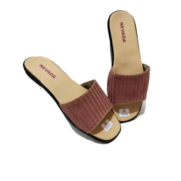 sandal wedges wanita Nevada rajut trepes terlaris