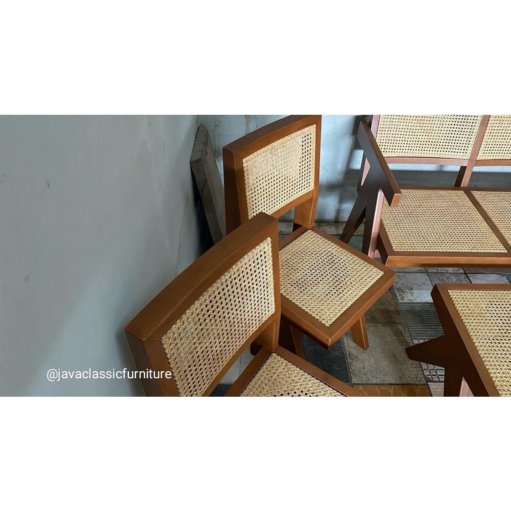 KURSI TAMU JATI ROTAN / KURSI TAMU MINIMALIS / KURSI RUANG TAMU MODERN / KURSI KAYU JATI JEPARA / KURSI ROTAN JATI-3