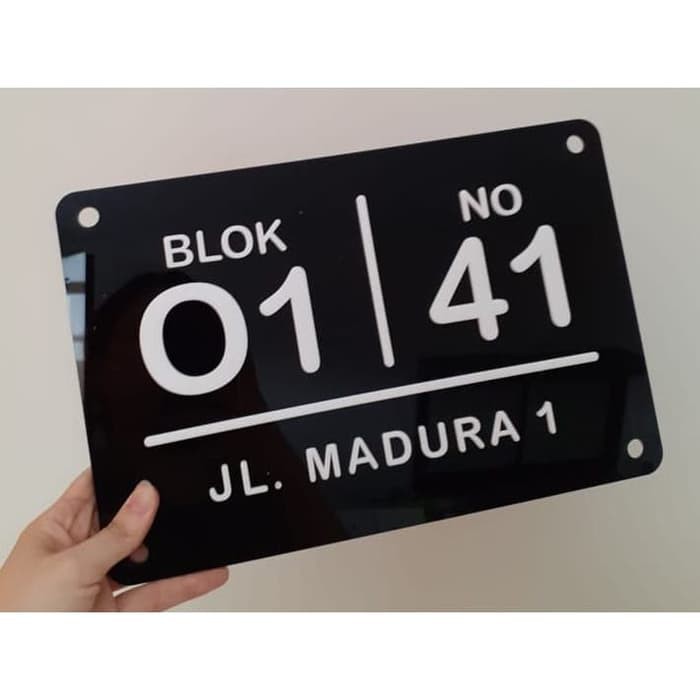 

Order Langsung Nomor rumah Acrylic bahan terbaik 30x20 Diskon