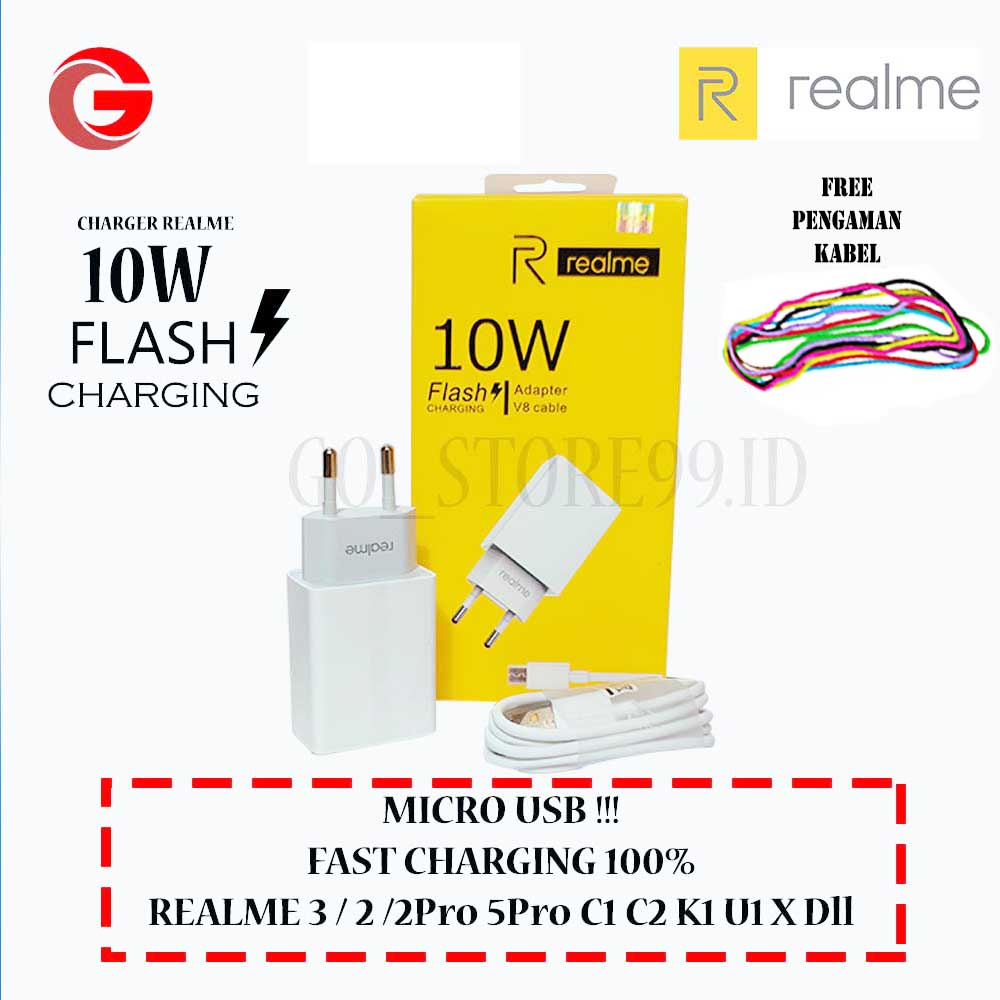 Jual Charger Realme Original Fast Charging 100 5 Pro C1 C2 X2 X K1 U1