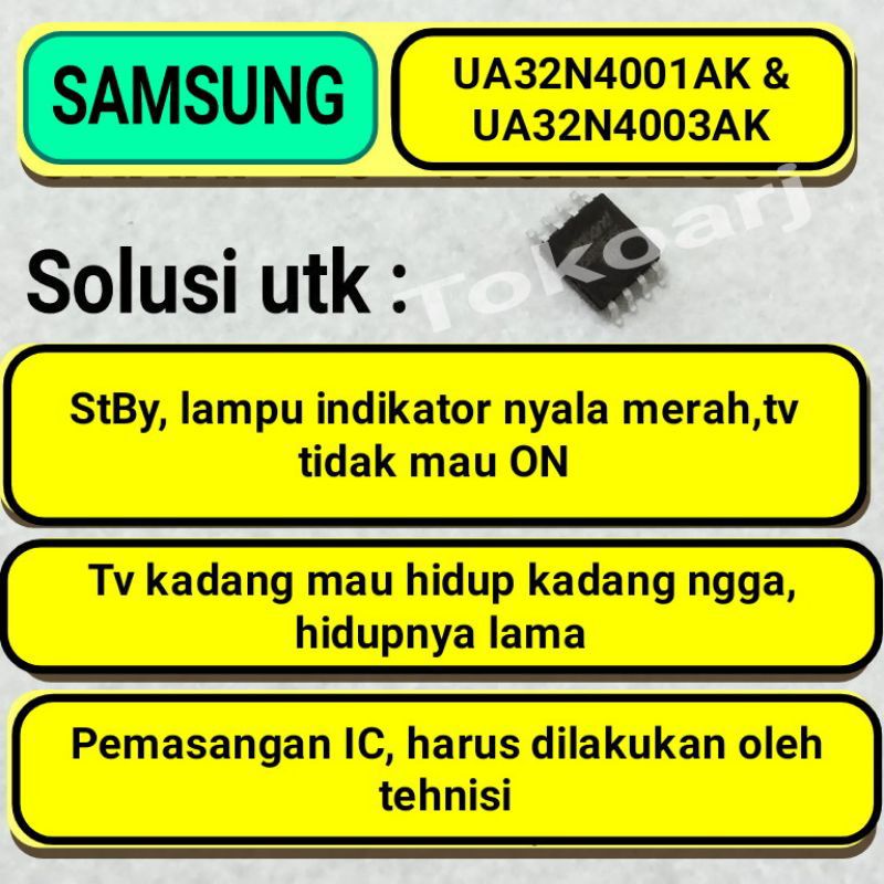 Ic memory eprom spi flash TV led Samsung ua32n4001 ua32n4003