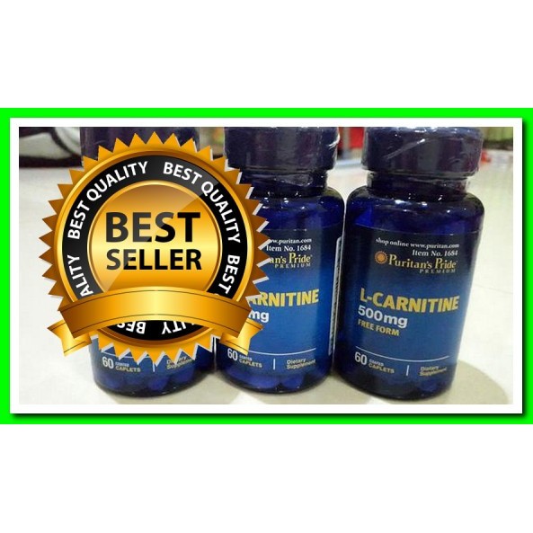 PURITAN L- Carnitine 500 mg - Pembakar Lemak - Puritan USA