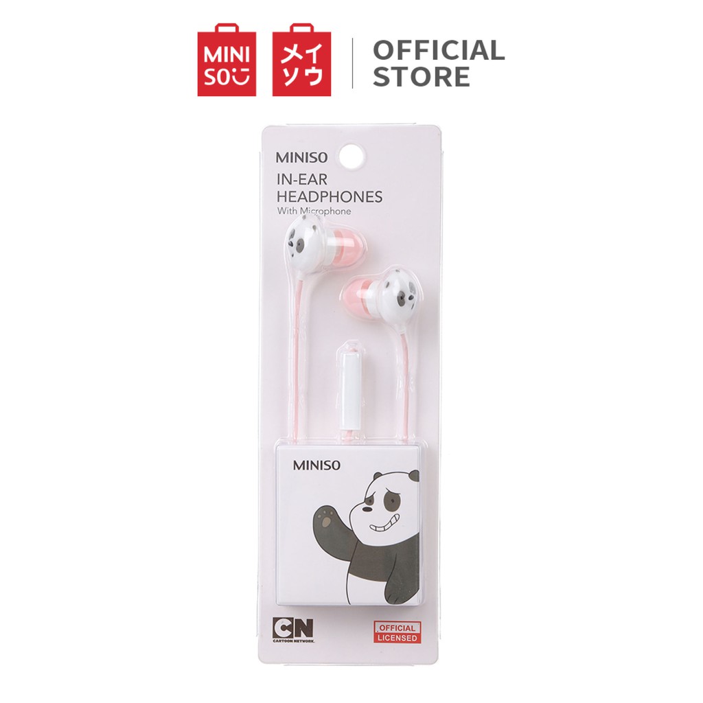 MINISO Earphone in Ear Barebear Earbuds Silikon Headphone