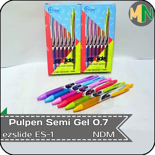 

Pulpen Semi Gel 0.7 ezslide Soft Color ES-1 NDM