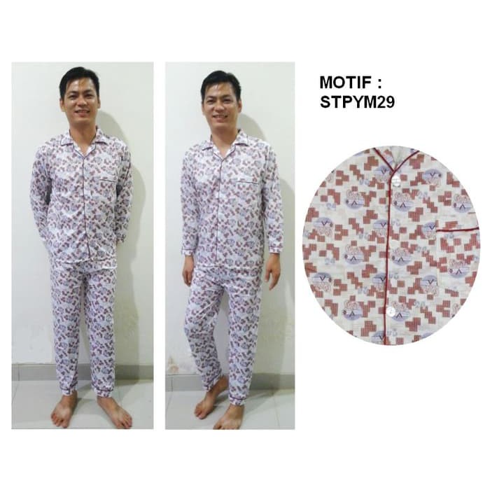 Baju Tidur Laki Motif STPYM29/Piyama Pria Dewasa