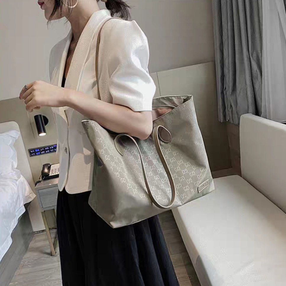 BJ15680 - BLACK/KHAKI - GRAY TAS BAHU NYLON SHOULDERBAG TAS WANITA FASHION IMPORT MODIS ELEGAN TERMURAH TERLARIS TERBARU BAGSTORE JAKARTA TAS BATAM JT82450 BQ3086 ELJ5680 LT1317 CR7423 GT1857