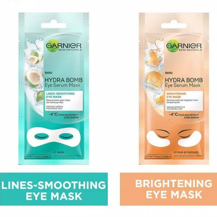 ☘️ CHAROZA ☘️ GARNIER Eye Serum Mask Hydra Bomb Orange / Coconut