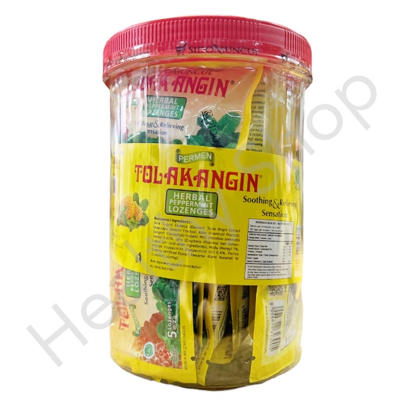 

Tolak Angin Permen (1 Toples isi 20 Sachet)