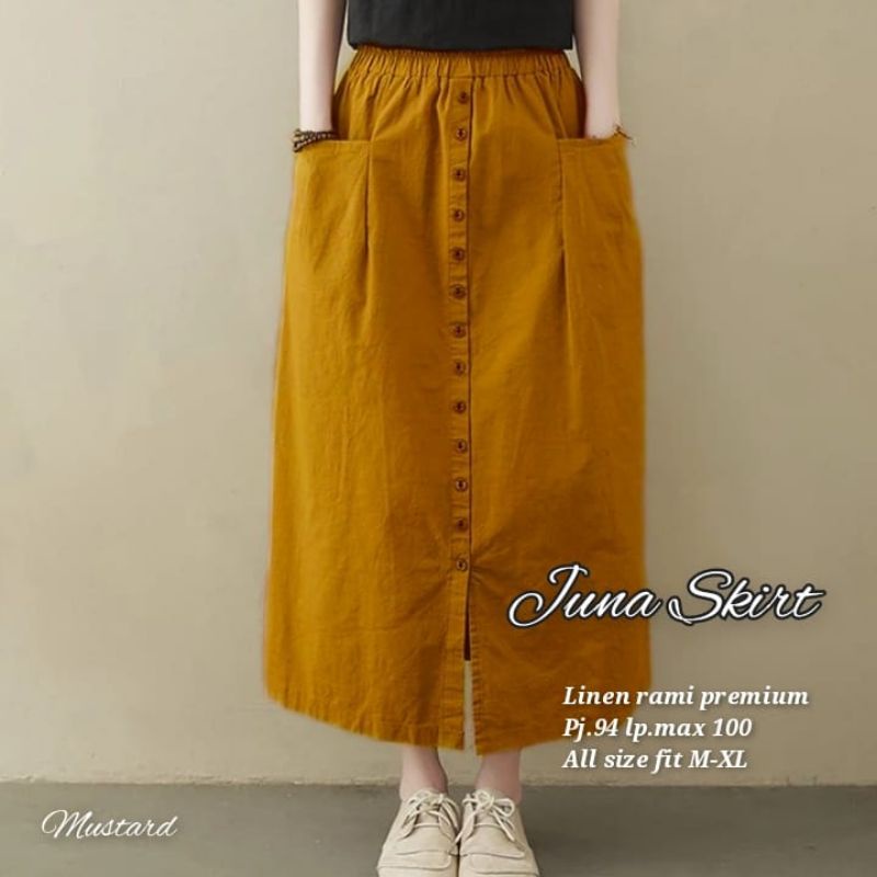 JUNNA SKIRT ROK WANITA TERBARU