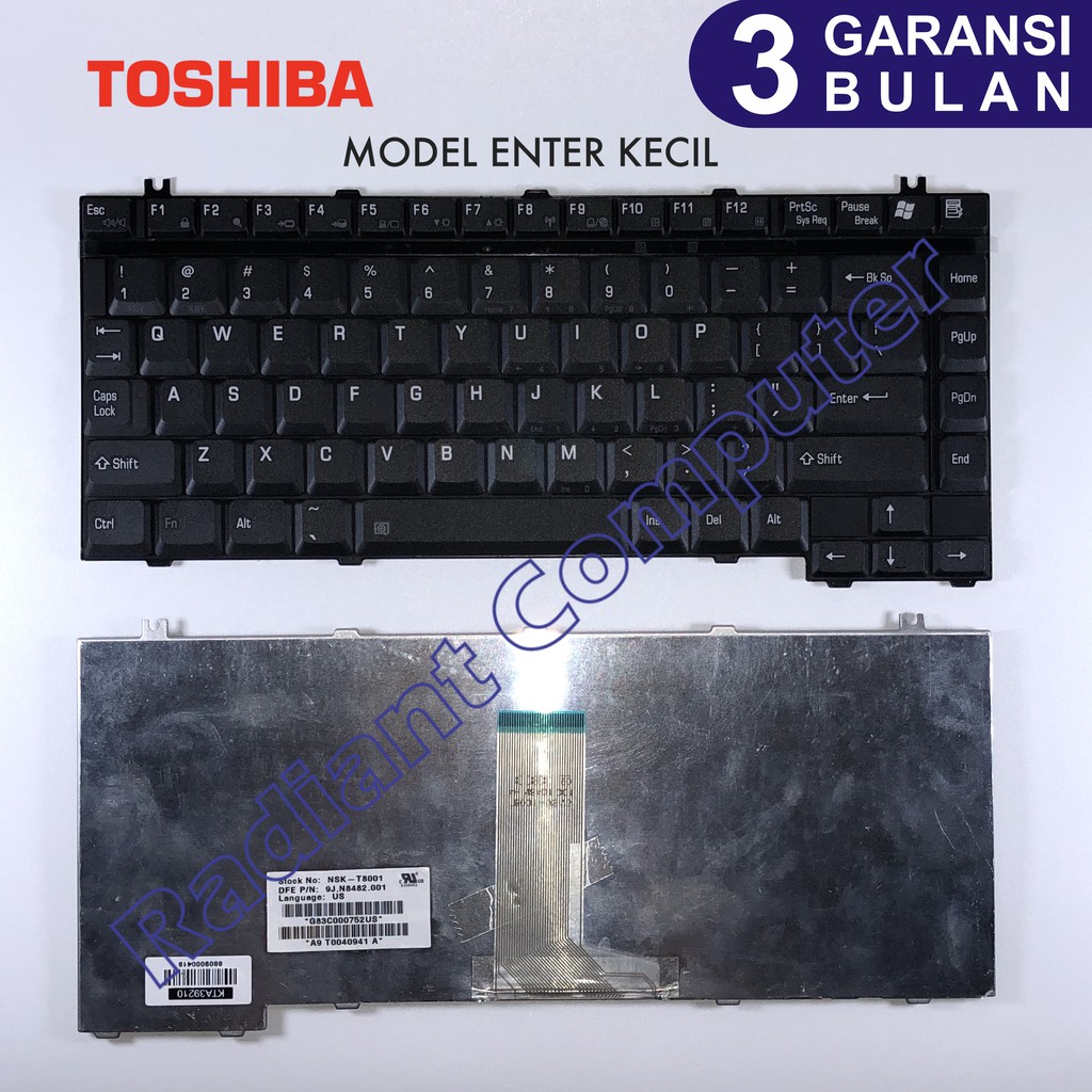Keyboard Toshiba Satellite A10 A15 A50 A55 A60 A75 A80 A85