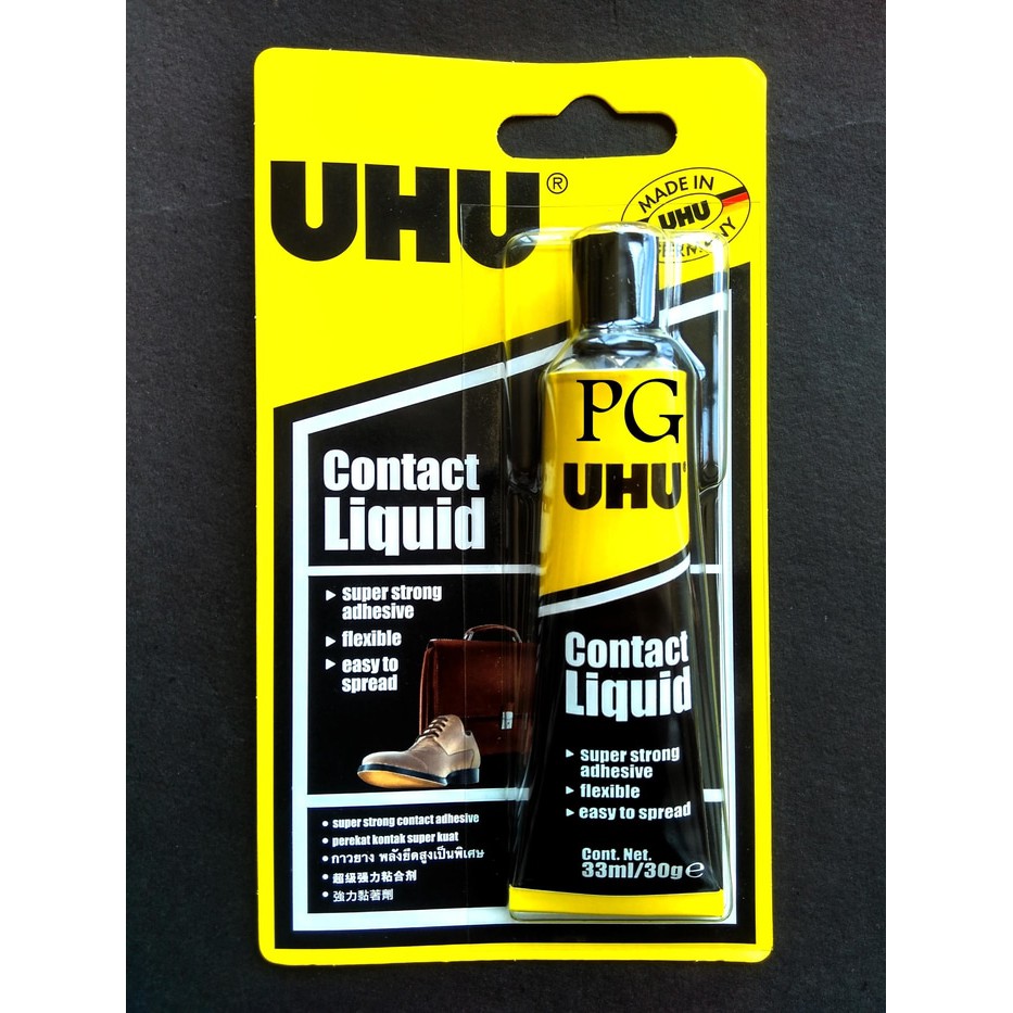 UHU Contact Liquid 33 ml Lem Sepatu Tas Karet Grosir 