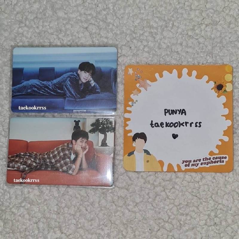 [OFFICIAL] BTS BE Essential Rebahan Photocard Kim Namjoon Min Yoongi [BE Esse PC] [Be RM Suga] [BE P