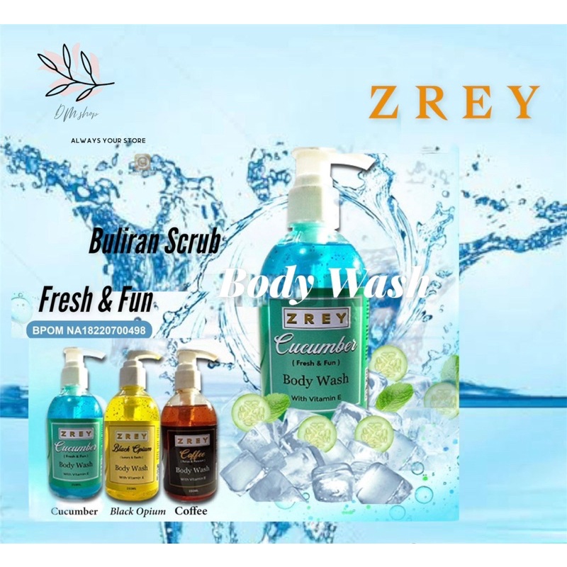 ZREY BODY WASH SCRUB SHOWER 250l