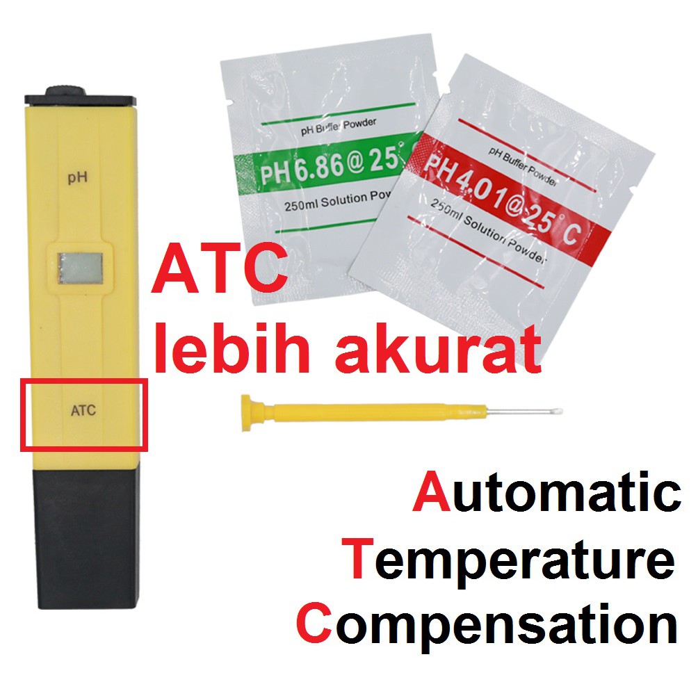 pH Meter Digital Tester Alat Pengukur Keasaman Cairan Air Hidroponik Akuarium Kolam PH Pena 0.1 0.01