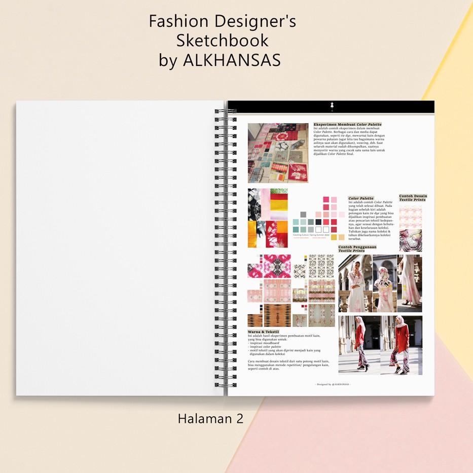 

(SoB➲) Alkhansas - Buku Gambar Fashion Designer (Fashion Designer's Sketchbook) Volume 8 /Harga.grosir