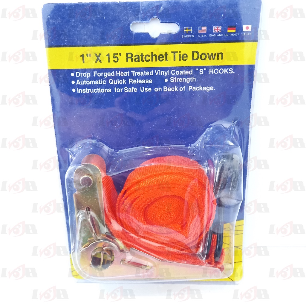 Tie Down Tali Pengikat Barang Ikat Motor Ratchet Pompa Panjang 5m