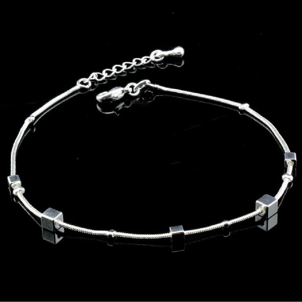 Infiniteforce.id Gelang Kaki Rantai Lapis Silver 925 Untuk Wanita