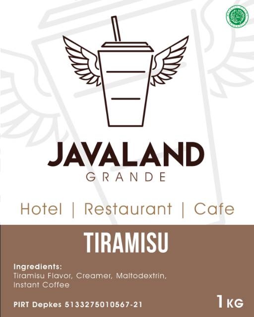 Bubuk Minuman Premium Tiramisu Javaland Grande 1kg