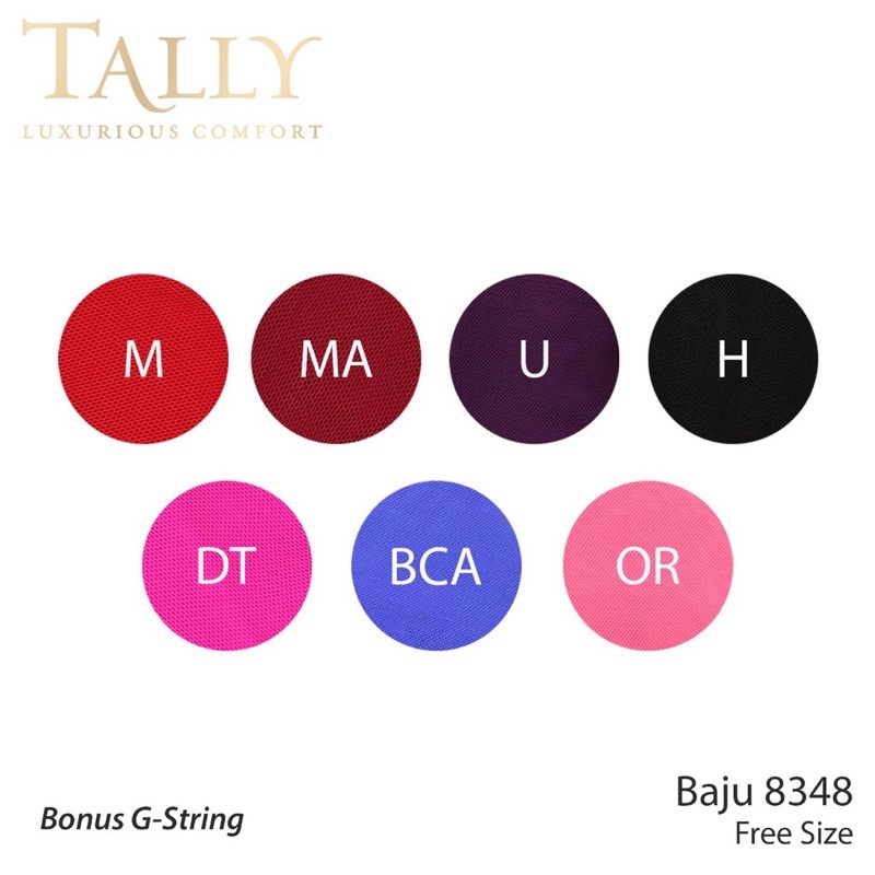 TALLY BAJU TIDUR / LINGERIE 8348 I FREE SIZE I BAHAN RENDA