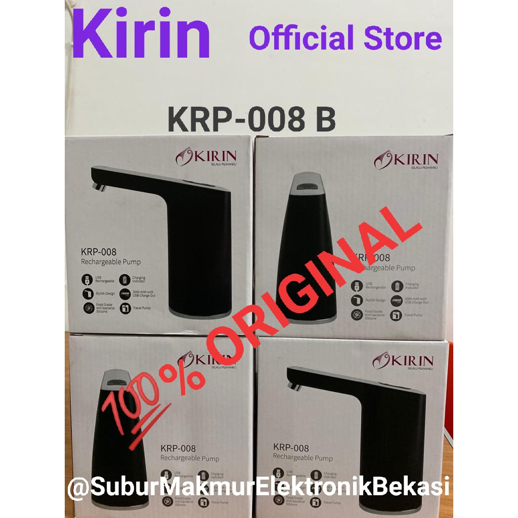 Pompa Galon Rechargeable Kirin KRP-008