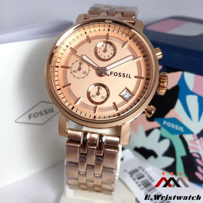 JAM TANGAN FOSSIL WANITA ES3380 ORIGINAL FOSSIL WATCH ORI ES 33880 GARANSI ORIGINAL