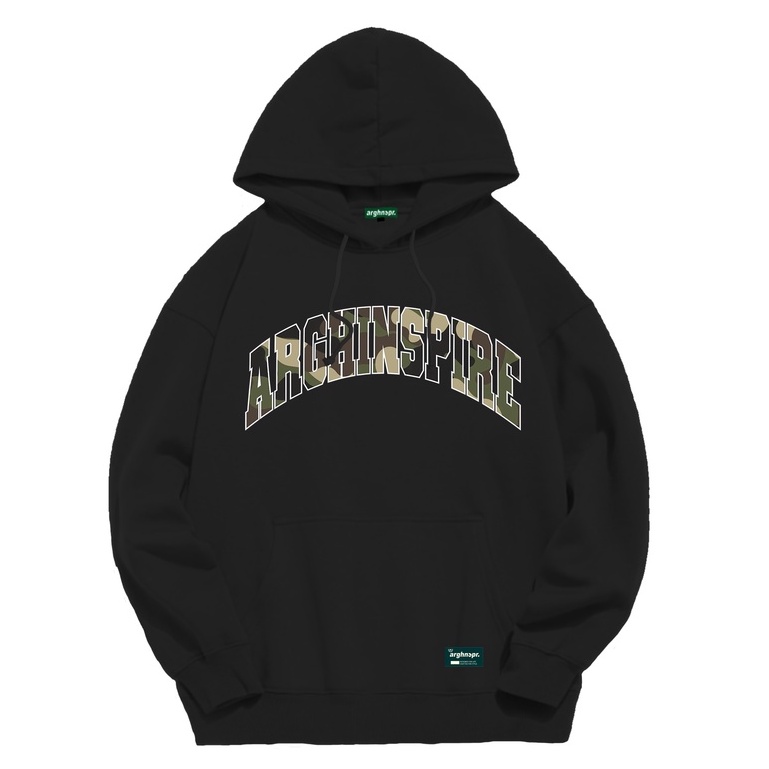 Arghinspire Pullover Hoodie Black - Blackcamo