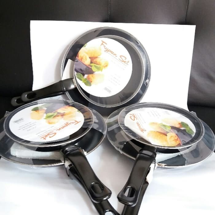 [COD] FRYPAN SET MASPION PASTELA HITAM 2PCS