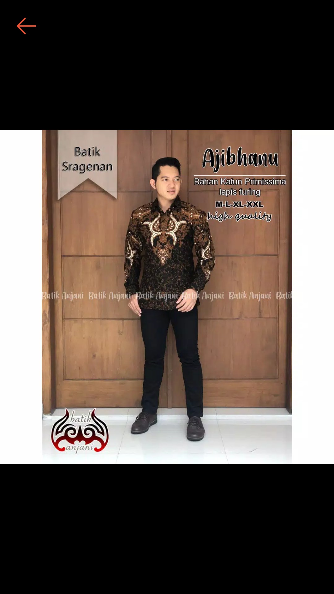 Ajibhanu Kemeja Batik Pria Lengan Panjang By Batik Anjani