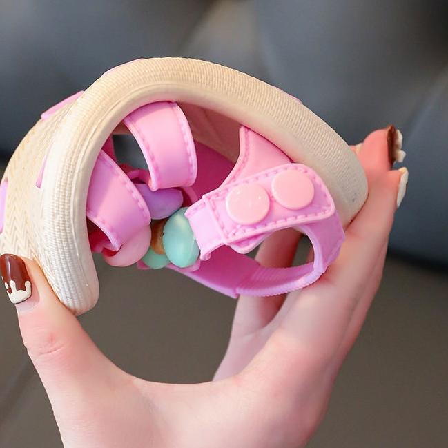 SANDAL ANAK PEREMPUAN MOTIF PITA BULAT UMUR 2-7 TAHUN