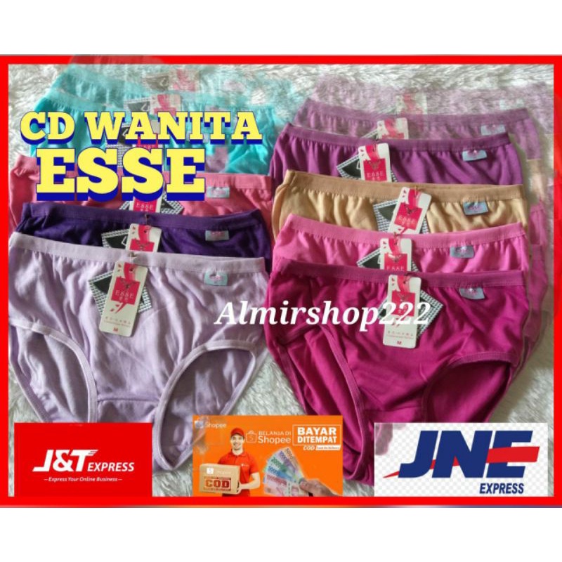 3Pcs Celana Dalam Wanita Murah/CD WANITA Katun ESSE Murah/CD Wanita Murah