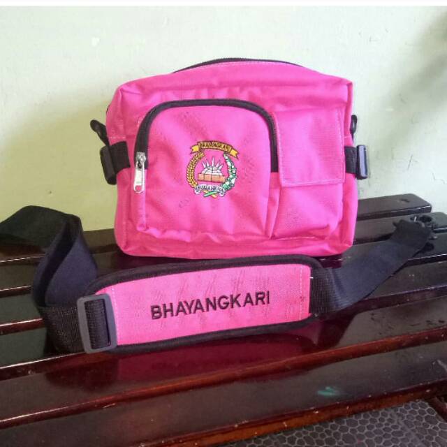 TAS PINGGANG BHAYANGKARI / TAS BHAYANGKARI TALI ABU HITAM