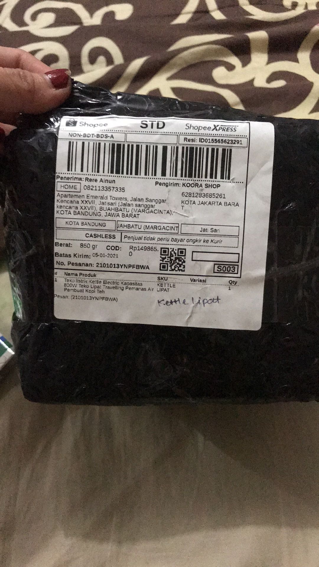 Teko Listrik Kettle Electric Kapasitas 800w Teko Lipat Travelling Pemanas Air Pembuat Kopi Teh