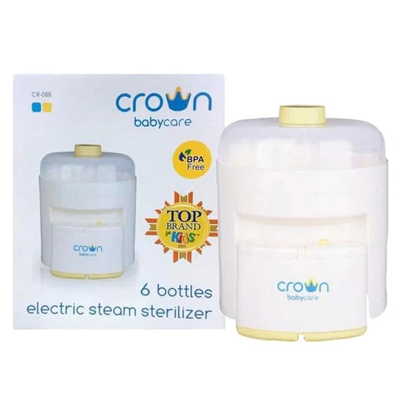 Crown Babycare 6 Bottles Electric Steam Steril Botol Susu Bayi CR-088 CR088