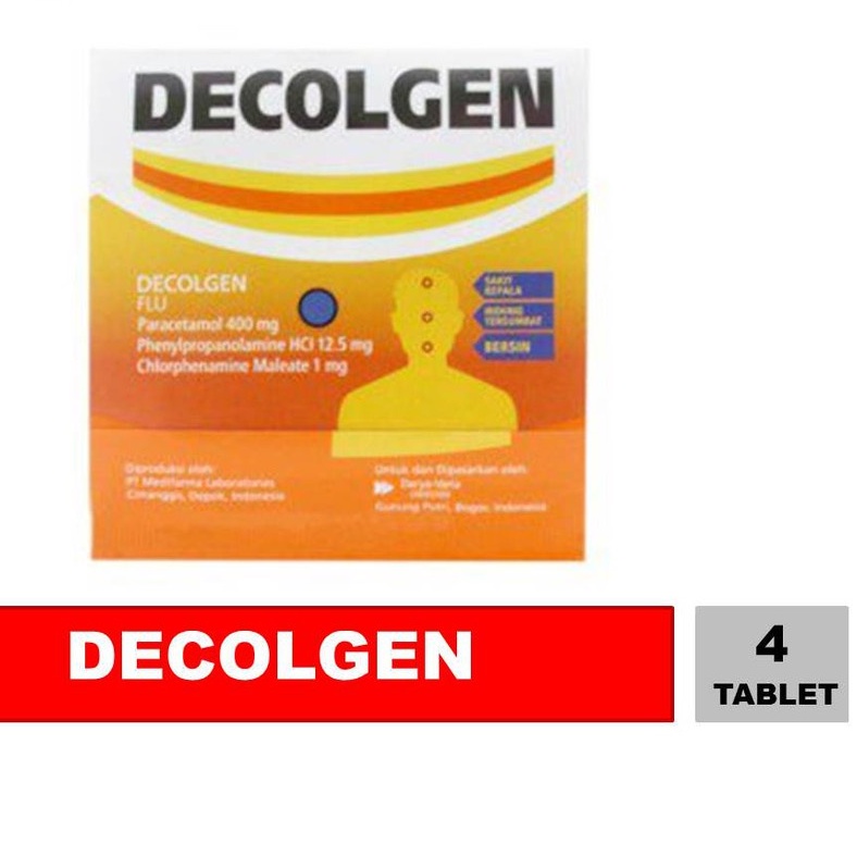 Decolgen Obat Flu Pilek isi 4 tablet