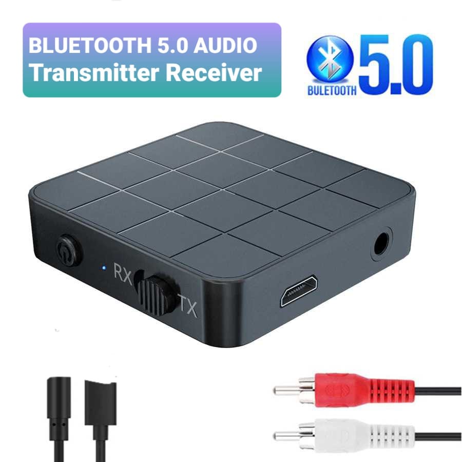 Bluetooth Receiver Transmitter Audio 5.0 Aptx HD 2in1 Audio 3.5mm Bluetooth Musik Speker Aktif Audio Mobil