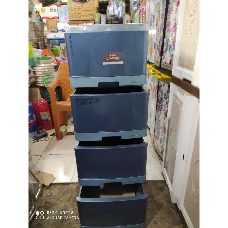 LION STAR - Lemari Laci Baju Pakaian Susun L4 / Laci Container Kabinet / Lemari Plastik /