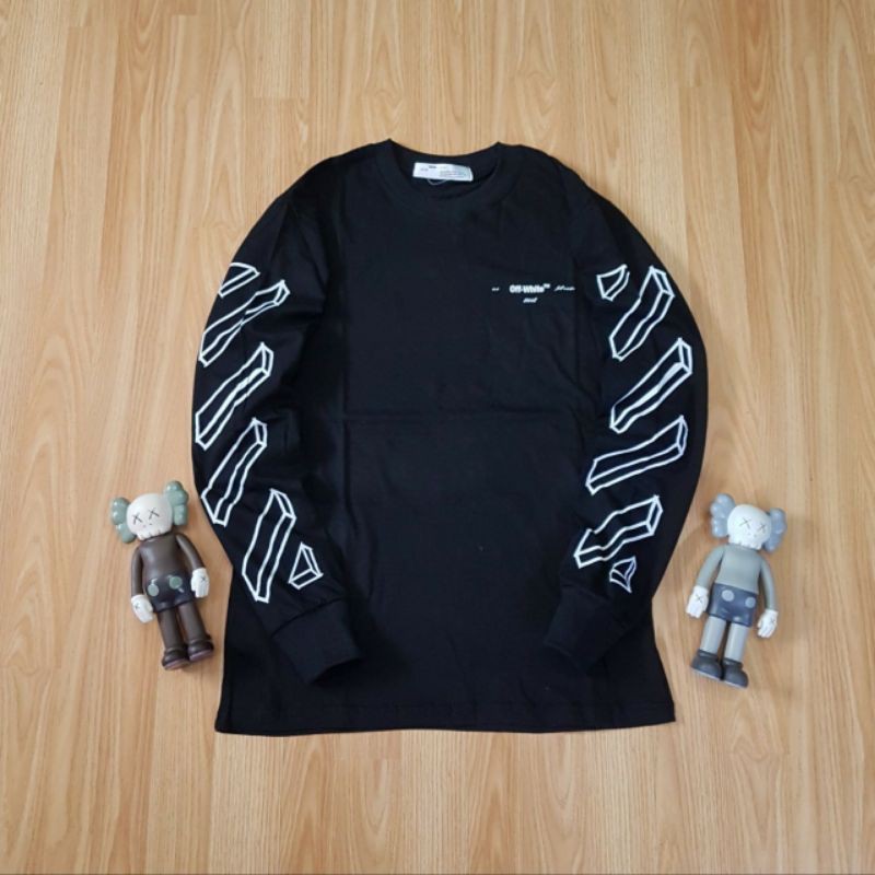 KAOS LENGAN PANJANG/ LONGSLEEVE OFF WHITE MARKER PREMIUM