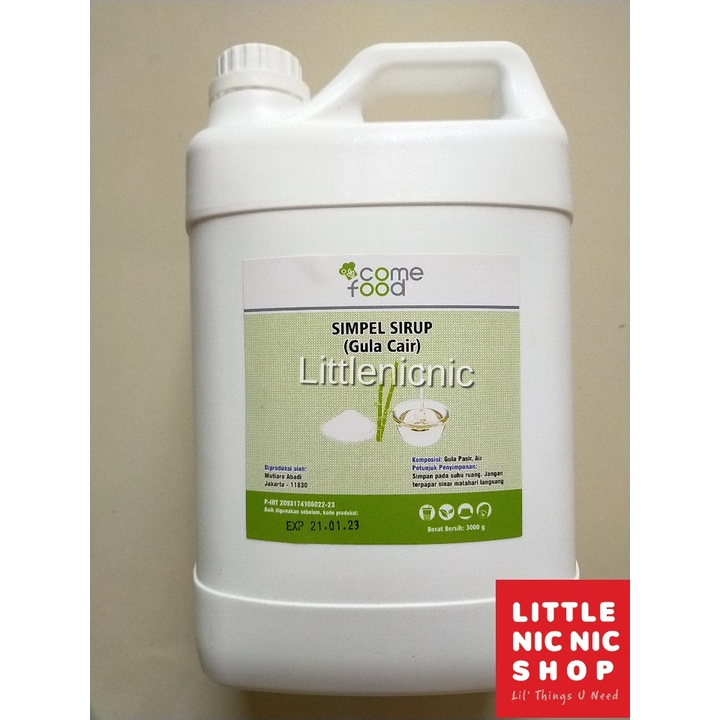 

Come Food Simple sirup gula cair 3 kg