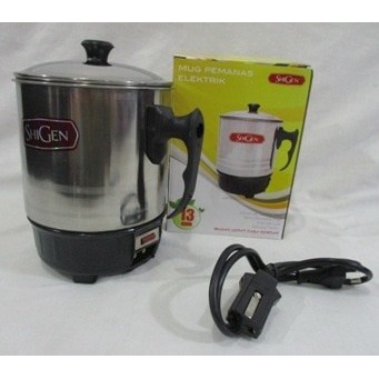 Mug/Teko Listrik/Pemanas air/Electric Heater Stainless 13 cm/HARGA OKE MANTAP BAGUS